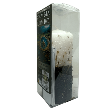 Herboreo Candle Changes Course - Esoteric Candle 14x6cm - To change the course of situations