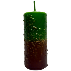 Bougie aux herbes avec laurier, sel et palo santo - Bougie ésotérique 14x6cm - Attire les bonnes énergies, la purification et la