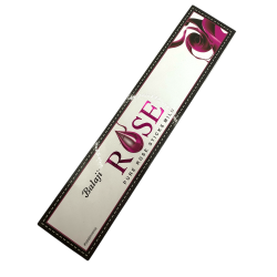 BALAJI Rose Incense - Pure Rose Sticks Mild - 1 box of 15 masala incense sticks