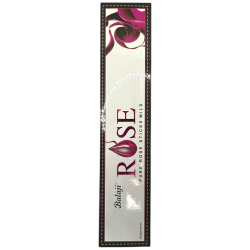 BALAJI Rose Incense - Pure Rose Sticks Mild - 1 box of 15 masala incense sticks
