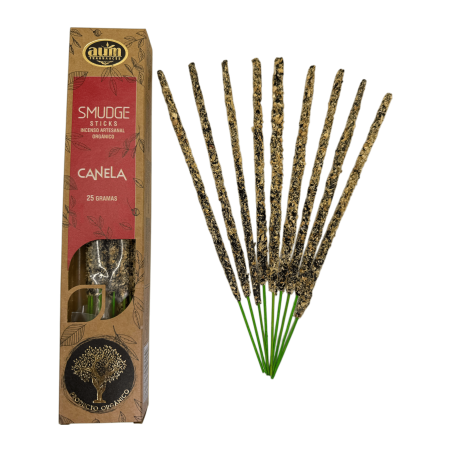 Incienso Orgánico Canela AUM Fragrances Smudge Sticks - 25gr.