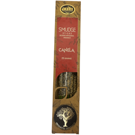 Incienso Orgánico Canela AUM Fragrances Smudge Sticks - 25gr.