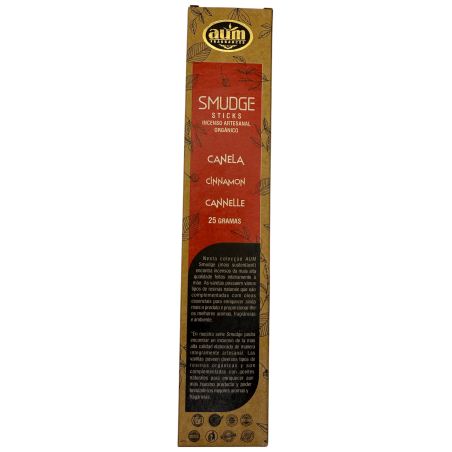 Incienso Orgánico Canela AUM Fragrances Smudge Sticks - 25gr.