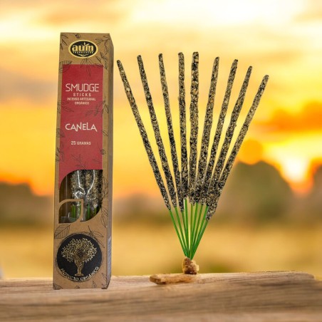 Incienso Orgánico Canela AUM Fragrances Smudge Sticks - 25gr.