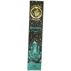 Amazonite Incense Hari Darshan Tribal Soul Crystal Magic - 1 pack of 15gr Organic Incense with Minerals