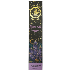 Hari Darshan Tribal Soul Crystal Magic Amethyst Incense - 1 pack of 15g Organic Incense with Minerals