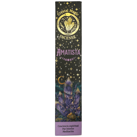 Hari Darshan Tribal Soul Crystal Magic Amethyst Incense - 1 pack of 15g Organic Incense with Minerals