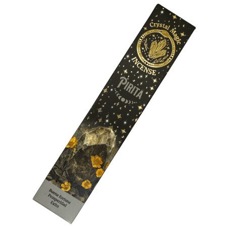 Pyrit Hari Darshan Räucherstäbchen Tribal Soul Crystal Magic – 1 Packung mit 15 g Bio-Räucherstäbchen mit Mineralien