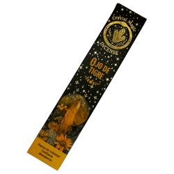 Encens Œil de Tigre Hari Darshan Tribal Soul Crystal Magic - 1 paquet de 15 gr d'encens biologique aux minéraux