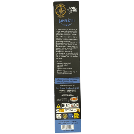 Tămâie Lapis Lazuli Hari Darshan Tribal Soul Crystal Magic - 1 pachet de 15gr Tămâie Organică cu Minerale