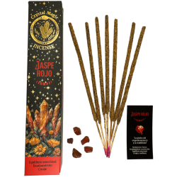 Hari Darshan Tribal Soul Crystal Magic Red Jasper Incense - 1 pack of 15g Organic Incense with Minerals