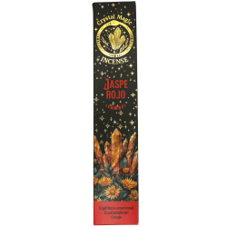 Kadzidło Hari Darshan Tribal Soul Crystal Magic Red Jasper - 1 opakowanie 15 g organicznego kadzidła z minerałami