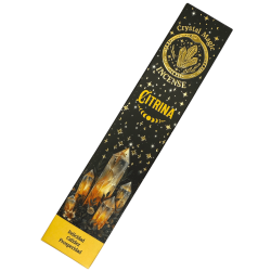 Hari Darshan Tribal Soul Crystal Magic Citrin-Räucherstäbchen – 1 Packung mit 15 g Bio-Räucherstäbchen mit Mineralien