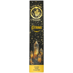 Kadzidło Hari Darshan Tribal Soul Crystal Magic Citrine - 1 opakowanie 15 g organicznego kadzidła z minerałami