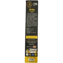 Incienso Citrina Hari Darshan Tribal Soul Crystal Magic - 1 cajetilla de 15gr Incienso Orgánico con Minerales