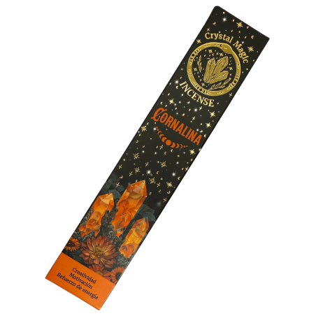 Encens Cornalina Hari Darshan Tribal Soul Crystal Magic - 1 paquet de 15gr Encens Orgànic amb Minerals