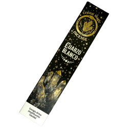 Incienso Cuarzo Blanco Hari Darshan Tribal Soul Crystal Magic - 1 cajetilla de 15gr Incienso Orgánico con Minerales