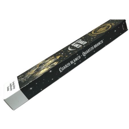 Incienso Cuarzo Blanco Hari Darshan Tribal Soul Crystal Magic - 1 cajetilla de 15gr Incienso Orgánico con Minerales