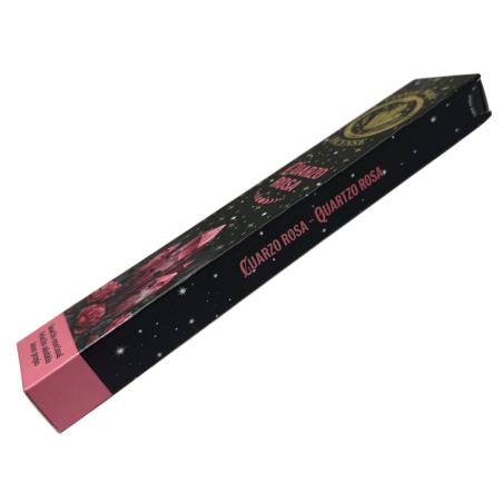 Incenso mágico de quartzo rosa Hari Darshan Tribal Soul Crystal - 1 pacote de 15g de incenso orgânico com minerais