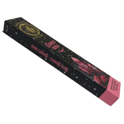 Hari Darshan Tribal Soul Crystal Magic Rosenquarz-Räucherstäbchen – 1 Packung mit 15 g Bio-Räucherstäbchen mit Mineralien
