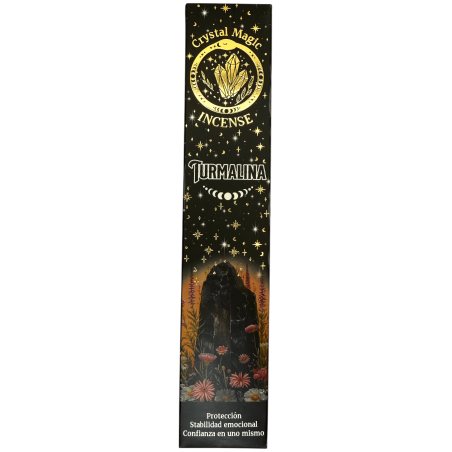 Incenso Hari Darshan Tribal Soul Crystal Magic Tourmaline - 1 confezione da 15 gr di incenso biologico con minerali
