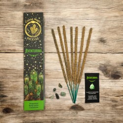 Incenso Aventurina Hari Darshan Tribal Soul Crystal Magic - 1 pacote de 15g de Incenso Orgânico com Minerais