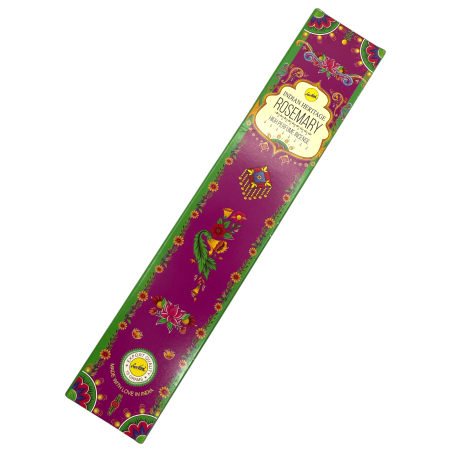 SREE VANI Golden India Rosmarin-Räucherstäbchen – 1 Packung mit 15 g.