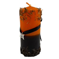 شمعة الهالوين الخاصة HOSTENATURA - تزيل الطاقات السيئة والوفرة والمسارات الجديدة... تتضمن طقوسًا كاملة وتميمة