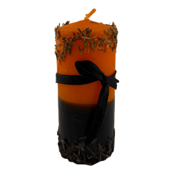 HOSTENATURA Spezial-Halloween-Kerze – Beseitigt schlechte Energien, Fülle, neue Wege … Enthält komplettes Ritual und Amulett