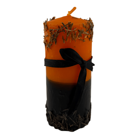 HOSTENATURA Speciale Halloweenkaars - Verwijdert slechte energieën, overvloed, nieuwe paden... Inclusief compleet ritueel en amu