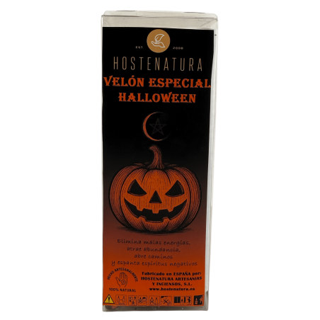 Vela Especial Halloween HOSTENATURA - Elimina más energias, abundância, novos caminhos... Inclui Ritual Completo e Amuleto