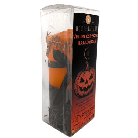 Velón Especial Halloween HOSTENATURA - Elimina malas energías, abundancia, nuevos caminos... Incluye Ritual Completo y Amuleto