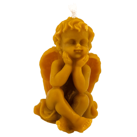 Vela Angelito Miel Natural - 10x5,5cm
