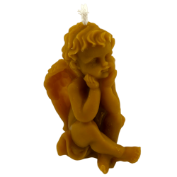 Natürliche Honigengelkerze - 10x5,5cm