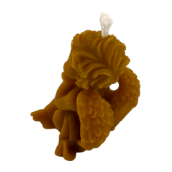 Naturalna miodowa świeca anioł - 10x5,5 cm