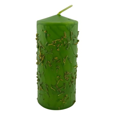 Herbal Rue Candle - Esoteric Candle 14x6cm - Eliminates negativity, bad environments, cleansing and cuts magic