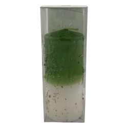 Candela alle erbe con ruta e sale - Candela esoterica 14x6cm - Imprese di pulizia e case