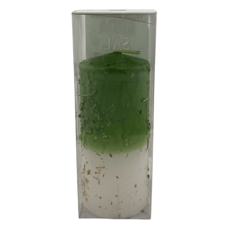 Örtljus med vinrue och salt - Esoteriskt ljus 14x6cm - Städning av företag och hem