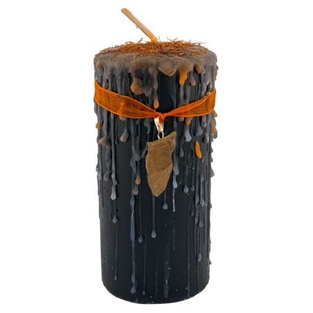 Tiger's Eye Talisman Candle - Esoteric Candle with Special Amulet 14x6cm - Protection, Confidence and Inner Strength