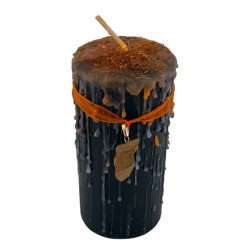 Vela Talismã Olho de Tigre - Vela Esotérica com Amuleto Especial 14x6cm - Proteção, Confiança e Força Interior