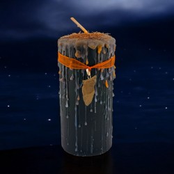 Vela Talismã Olho de Tigre - Vela Esotérica com Amuleto Especial 14x6cm - Proteção, Confiança e Força Interior