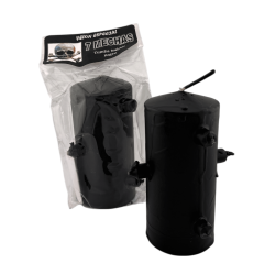 Schwarze Kerze mit 7 Dochten, 12,5 x 6 cm –...