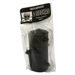 Velón 7 Mechas Negra 12,5x6cm - Tumba Trabajo, Rompe Maldiciones, Elimina Hechizos...