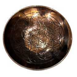 Prato de Oferenda de Cobre - Flor da Vida - 12cm