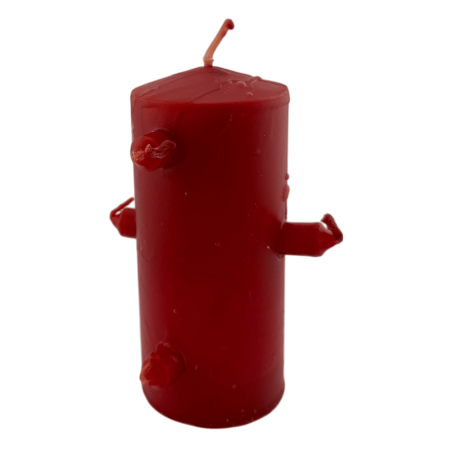7-Wick Red Candle 12.5x6cm - Tomb for Love-Related Work, Breaking Ties...
