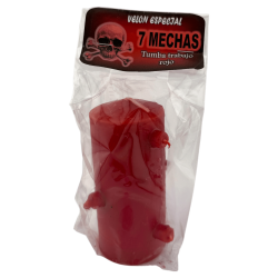 7-vekars rött ljus 12,5x6cm - Grav för kärleksrelaterat arbete, att bryta band...