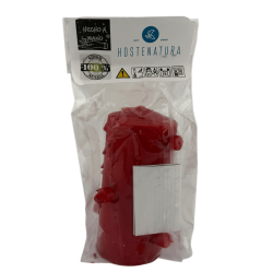 Candela rossa a 7 stoppini 12,5x6 cm - Tomba per il lavoro legato all'amore, rottura dei legami...