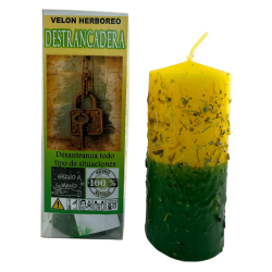 Velón Herboreo Destrancadera - Velón Esotérico 14x6cm - Desatranca todo tipo de situaciones