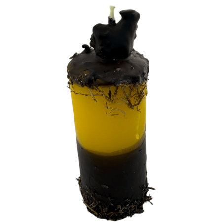 Special Esoteric Candle Black Hen 14x6cm - Against evil eye, spells, enemies and curses