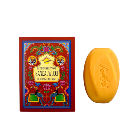 Jabón de Baño Sándalo SREE VANI Indian Heritage - Pastilla de 75gr.